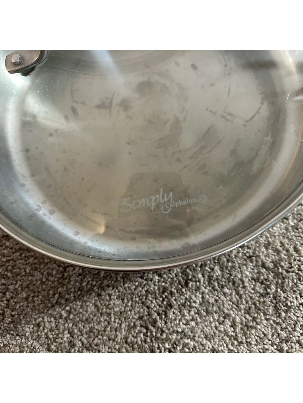 Emeril 10” 3 Qt Saute Skillet Frying Pan Lid Copper Core Stainless Steel w Lid